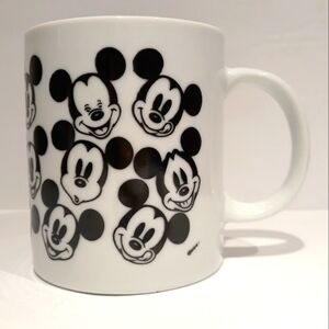 Vintage Mickey Mouse Cartoon Faces Coffee Tea Mug Cup